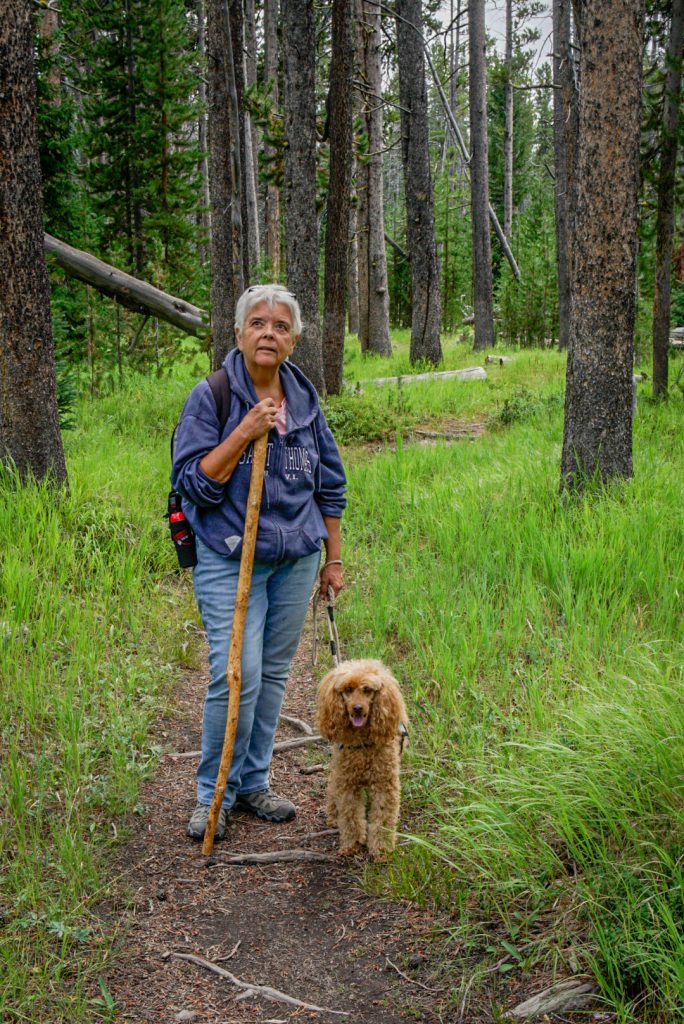 Deb And Jack The Dog Hiking In Montana