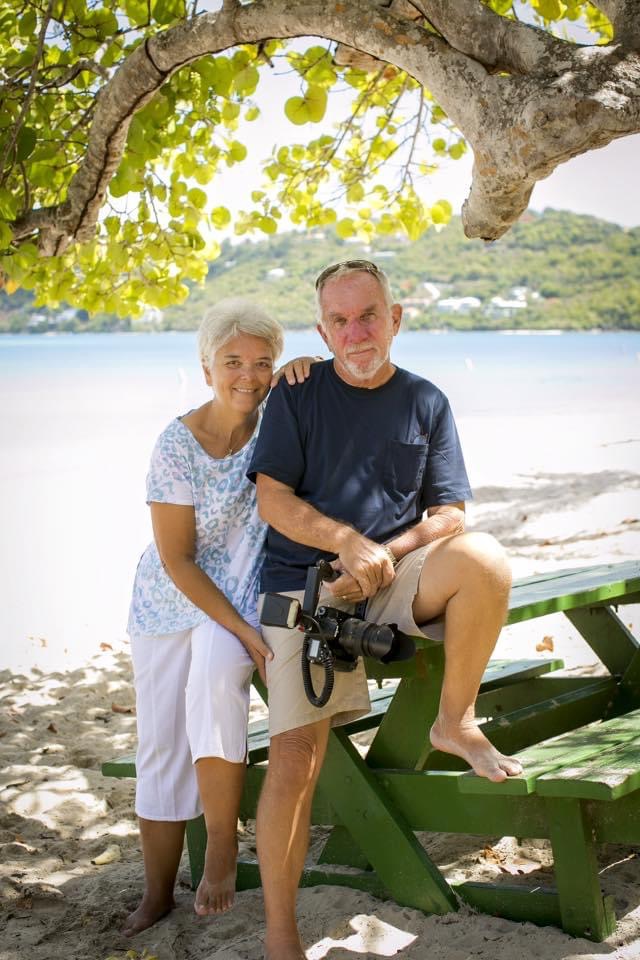introduce ourselves and lifestyle Deb and Gary Felton taken at Magens Bay Beach