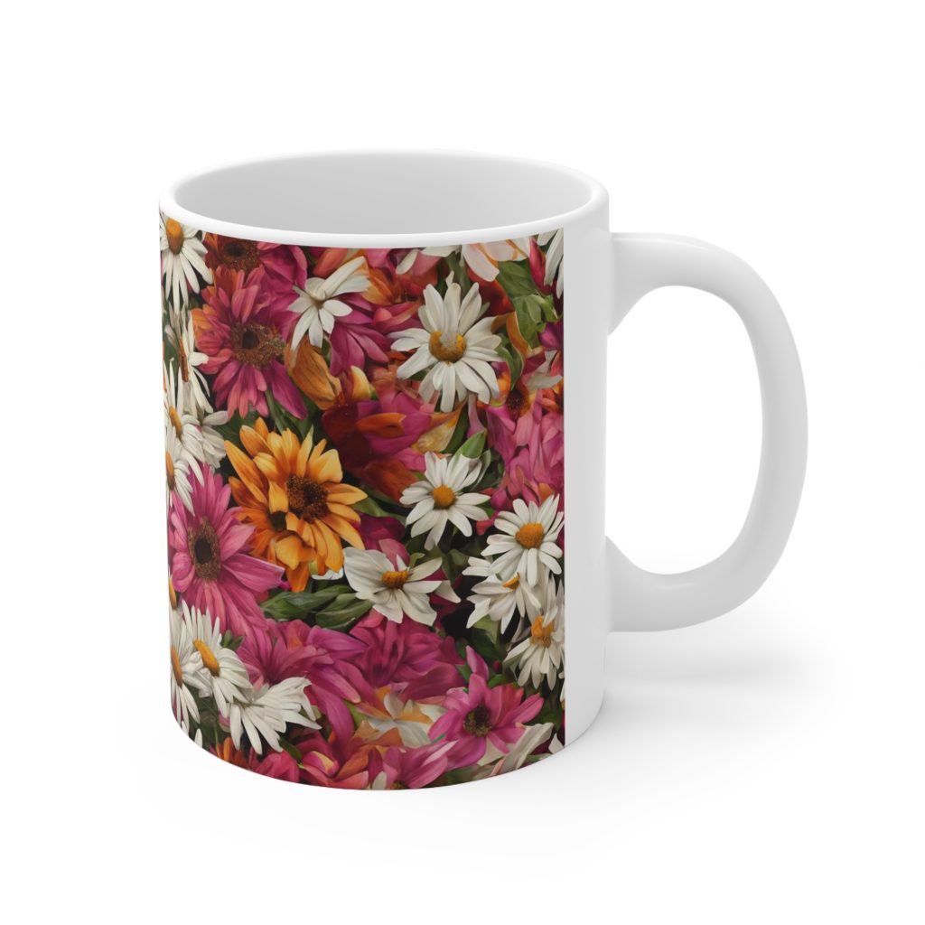 Multi Flowered Mug