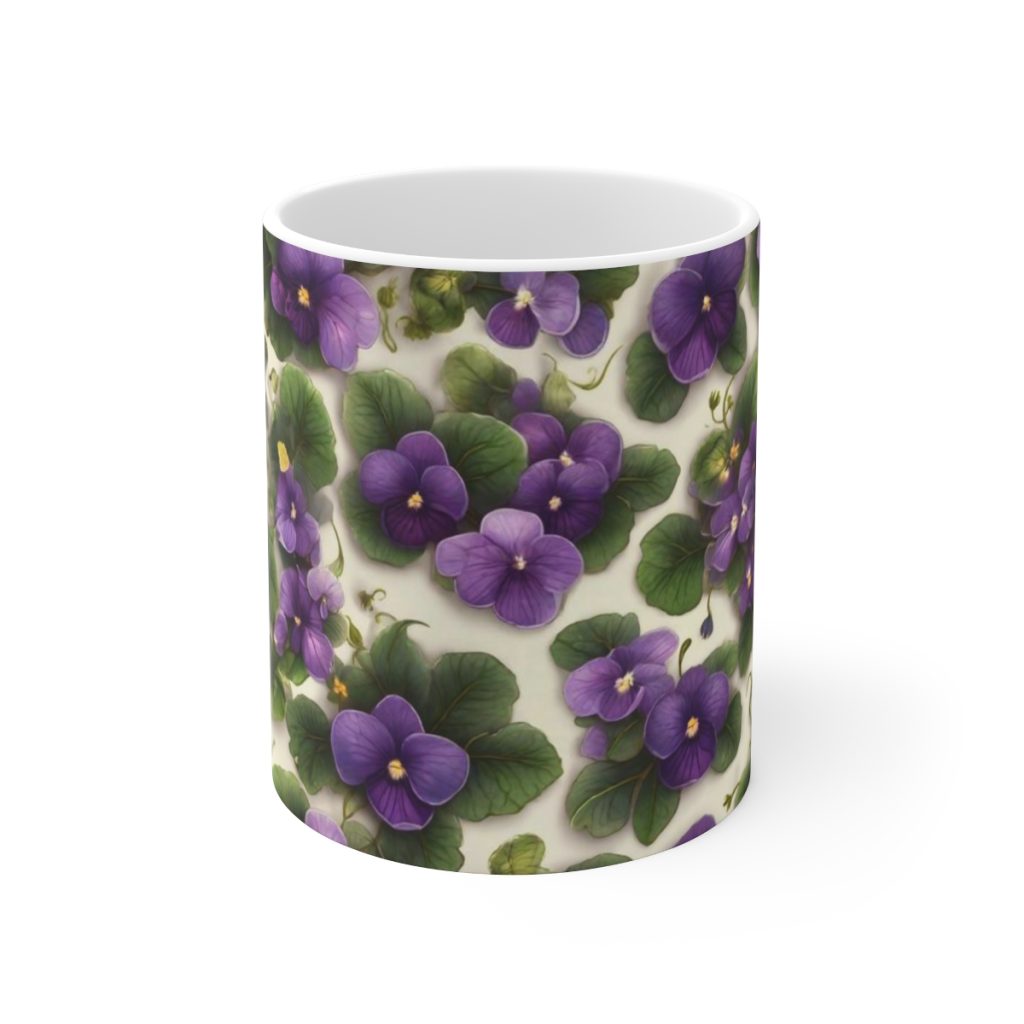Front Of Violets Mug