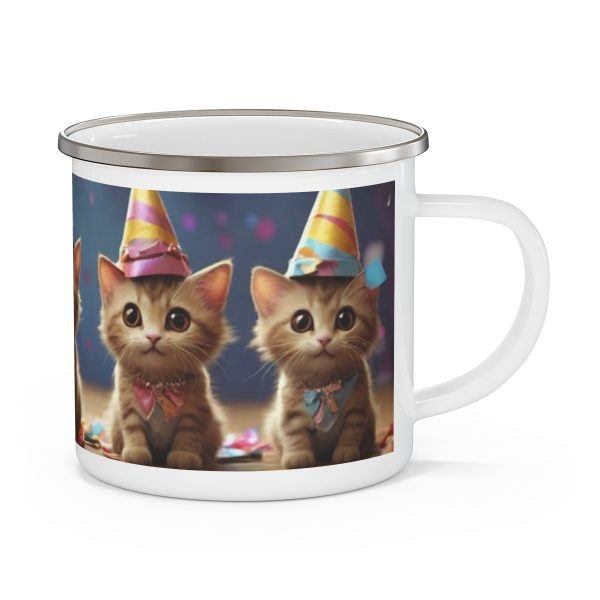 Party Kitty Enamel Children'S Mug